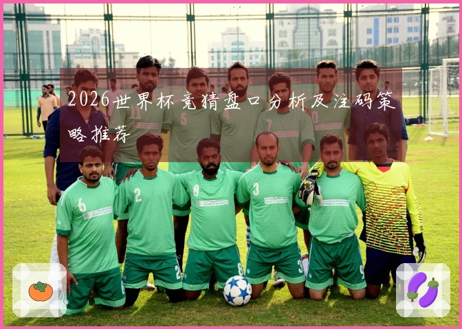 2026世界杯竞猜盘口分析及注码策略推荐